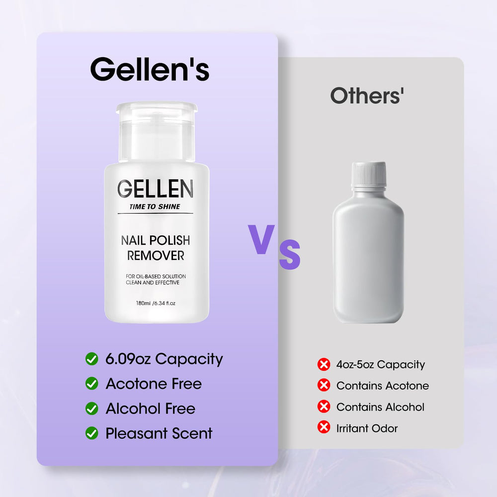 Gellen gentle scent makes polish removal pleasant
