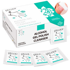 GELLEN Nail Cleanser Pads front packaging shows 200-pack for salon-grade prep