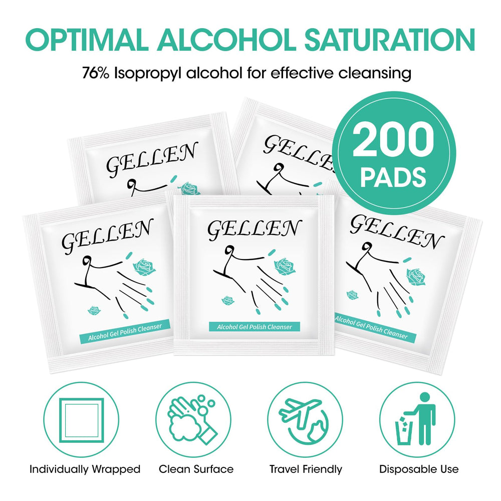 Individual GELLEN pads packets designed for travel and quick touch-ups