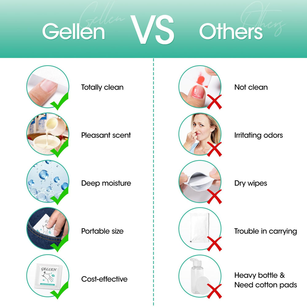 GELLEN Nail Cleanser Pads milk scent close-up for pleasant use