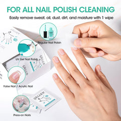 GELLEN Nail Cleanser Pads used for nail prep before gel polish