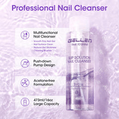 GELLEN nail cleanser used to prep nails by removing oils for adhesion.