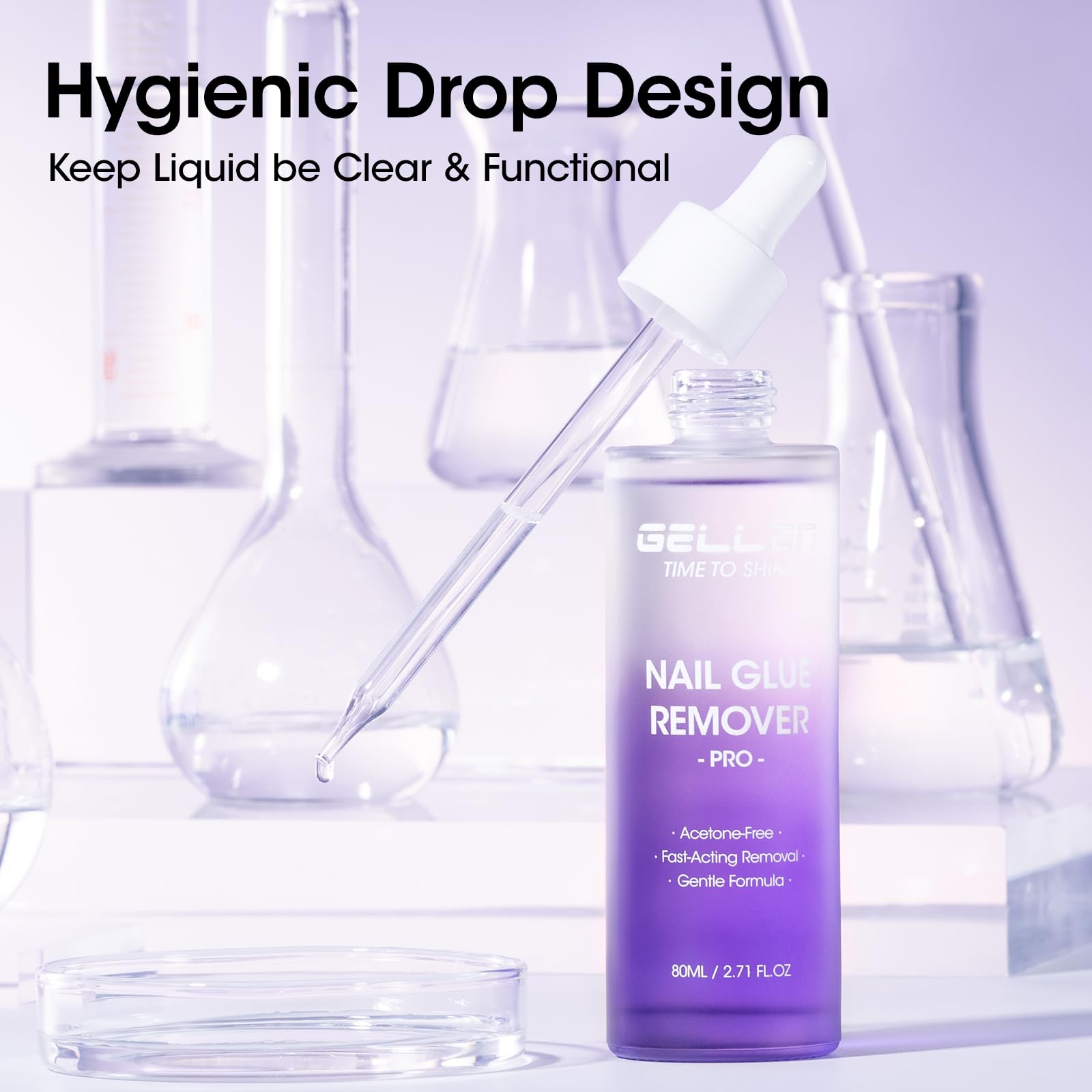GELLEN remover works with UV/LED glue on press-on nails