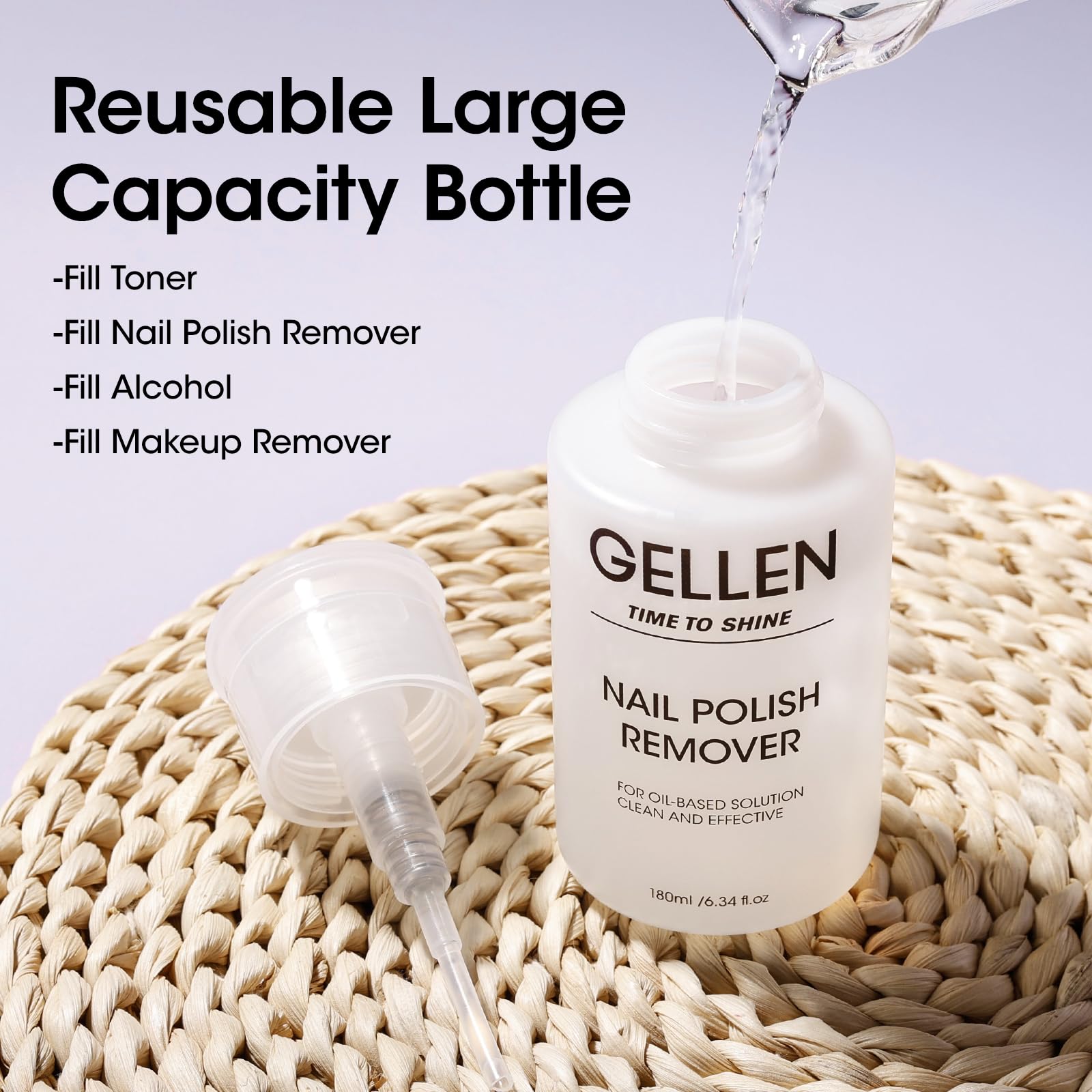 Gellen packaging highlights travel-friendly design for on-the-go polish removal