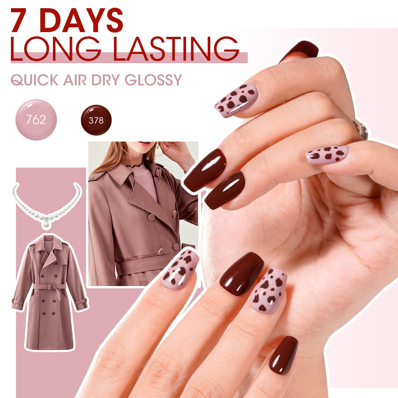 GELLEN quick-dry formula dries in 60-90 seconds with a glossy finish.