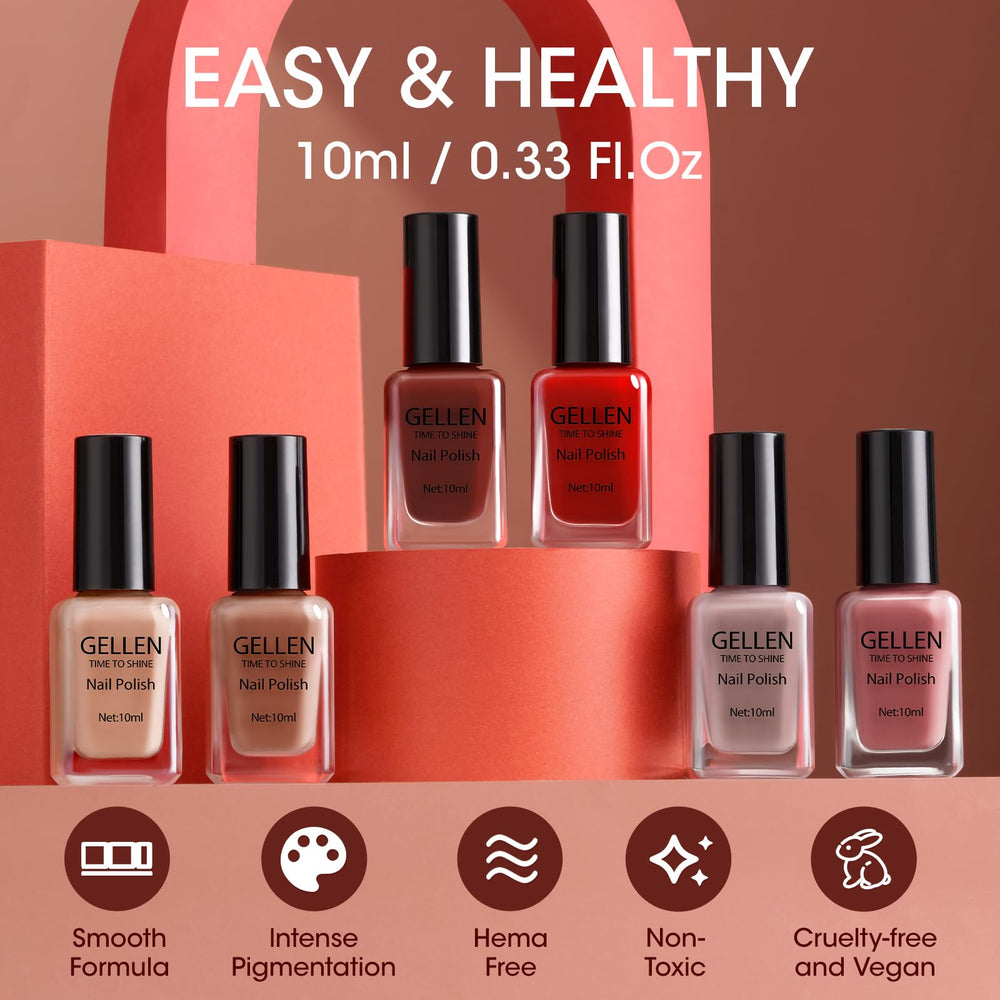 GELLEN vegan and cruelty-free polish suitable for nails and toenails.