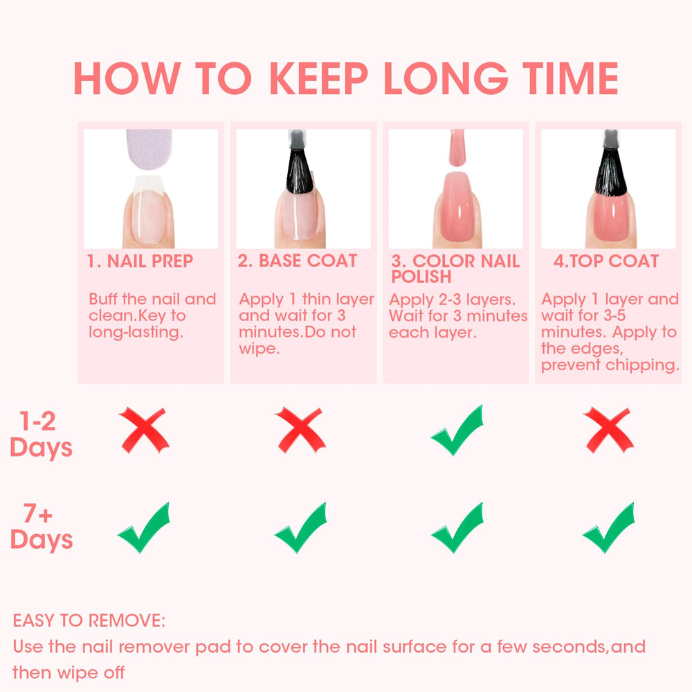 GELLEN natural-looking pink finish supports everyday wear