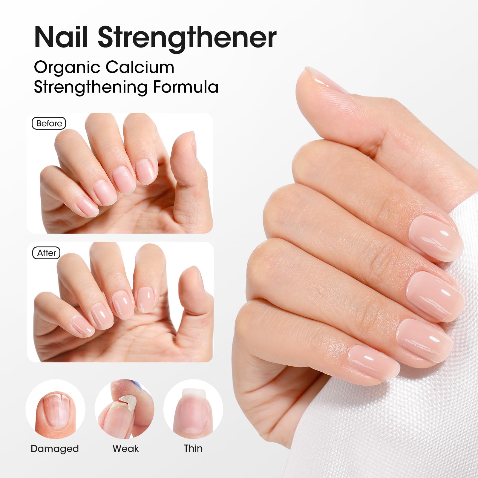 GELLEN nude earth tone swatch highlights natural, healthy-looking nails