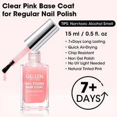 GELLEN ridge filler swatch demonstrates smooth nails and even texture