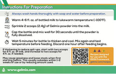 Pouring warmed milk with Gelmix thickener shows smooth texture development.