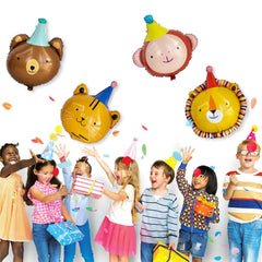 GELOBO cat head foil balloon creates playful party backdrops.