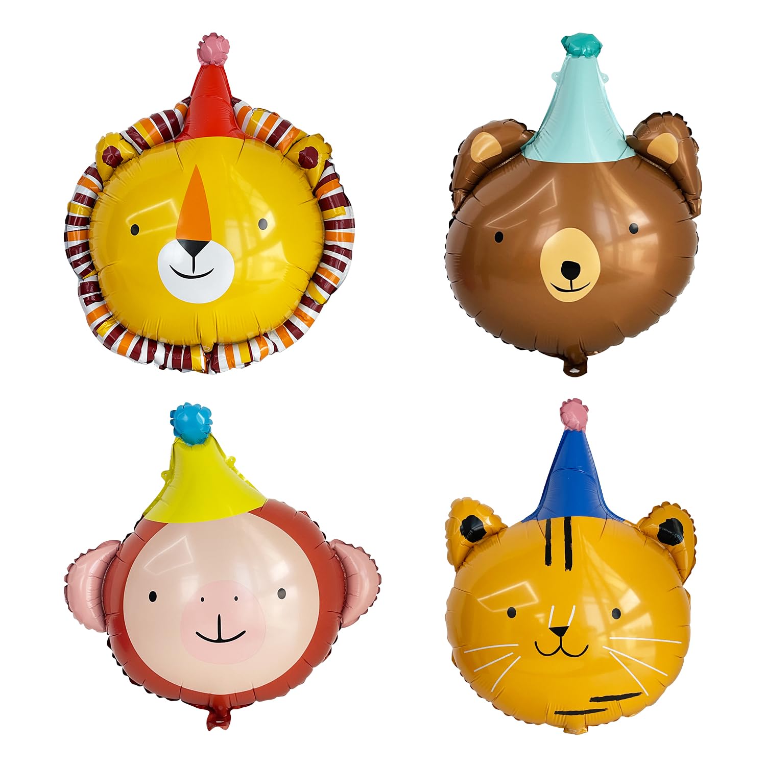 GELOBO lion head foil balloon for a bold birthday centerpiece.