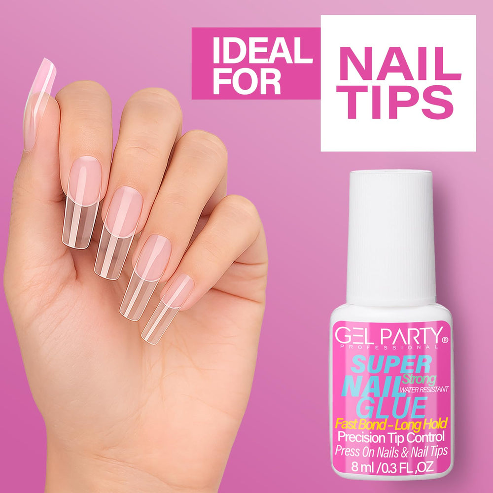 GEL PARTY instant nail repair seals cracks without visible residue.