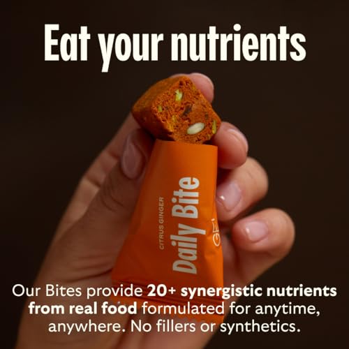 Real-food ingredient list emphasized on the GEM Daily Bite label