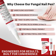 Gemächlich ZuHause Toenail Fungus Pen twist-and-brush demonstrates mess-free targeting.