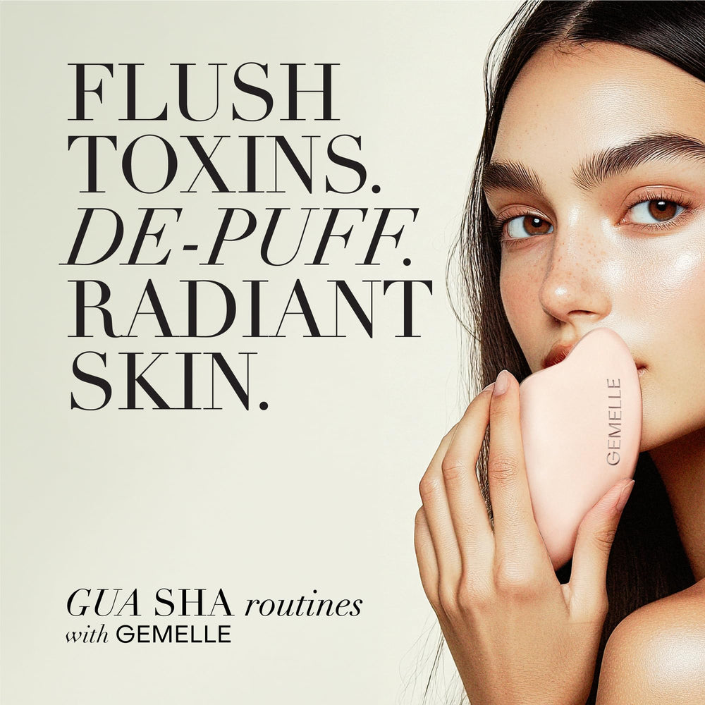 Gemelle rosehip bakuchiol ingredients close-up for radiant, nourished skin.