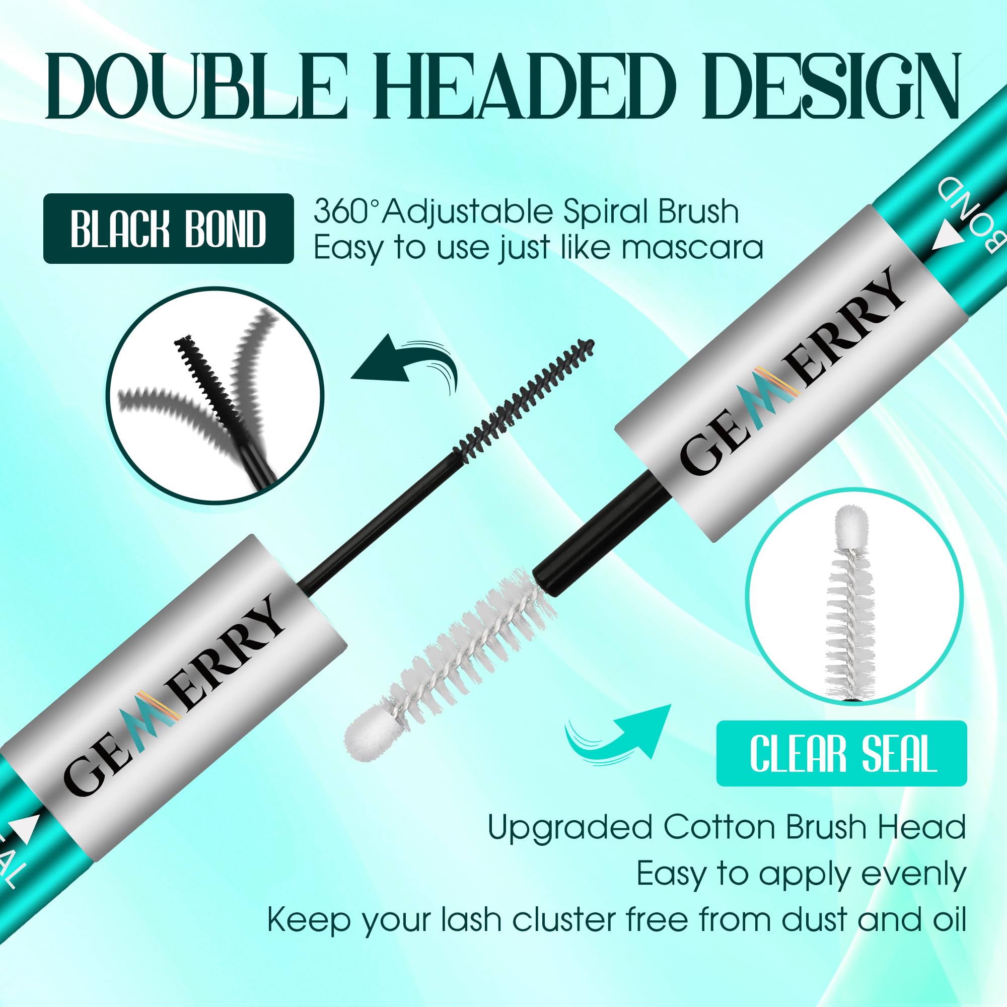 GEMERRY lash clusters held securely for 72-96 hours in real-life wear.