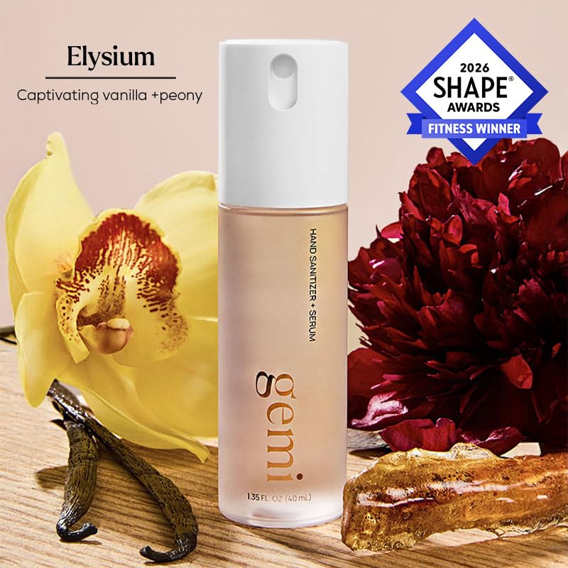 Gemi Elysium warm floral fragrance with vanilla and peony during use.