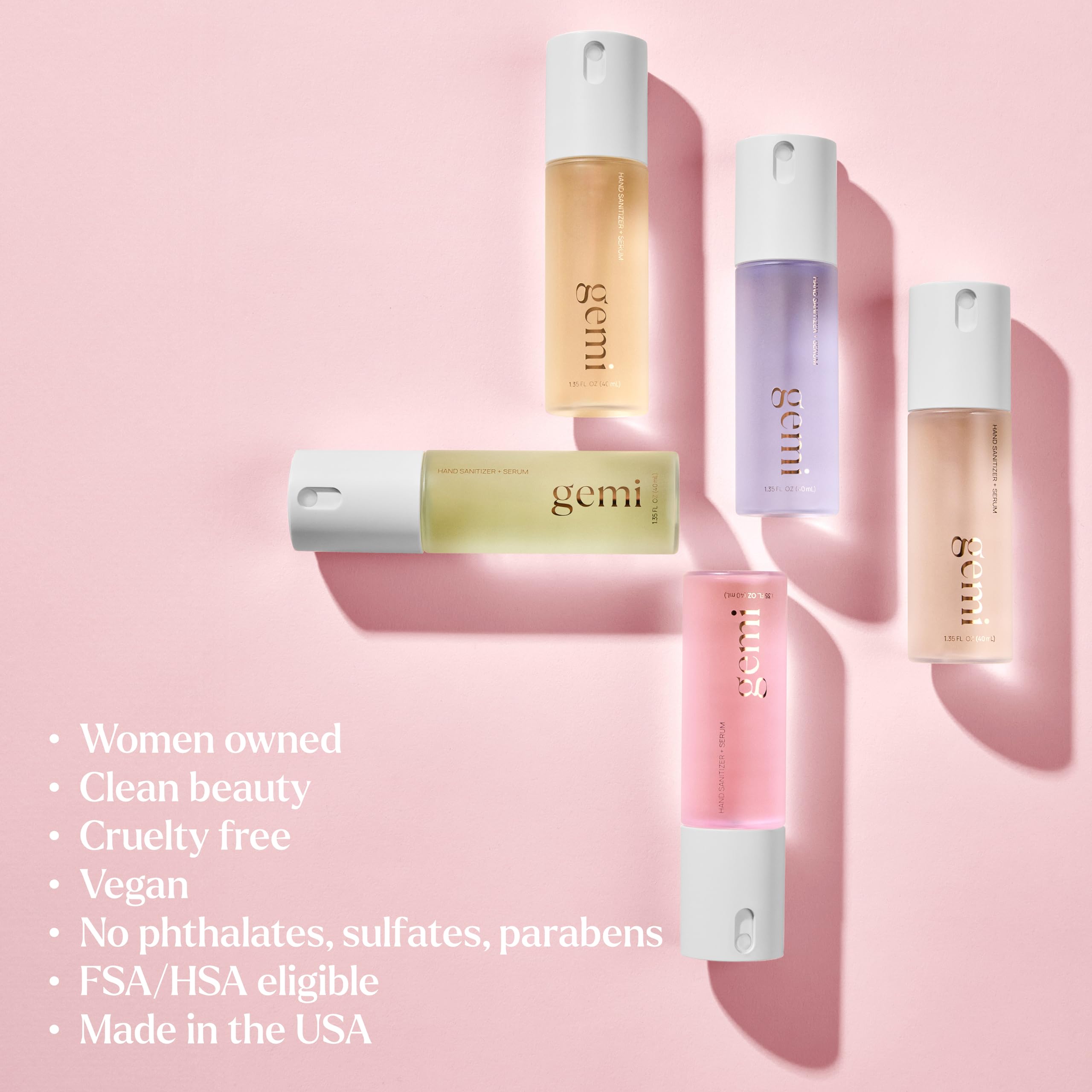 Gemi Solenne Centella and Green Tea infusion shown for calming, nourished hands.