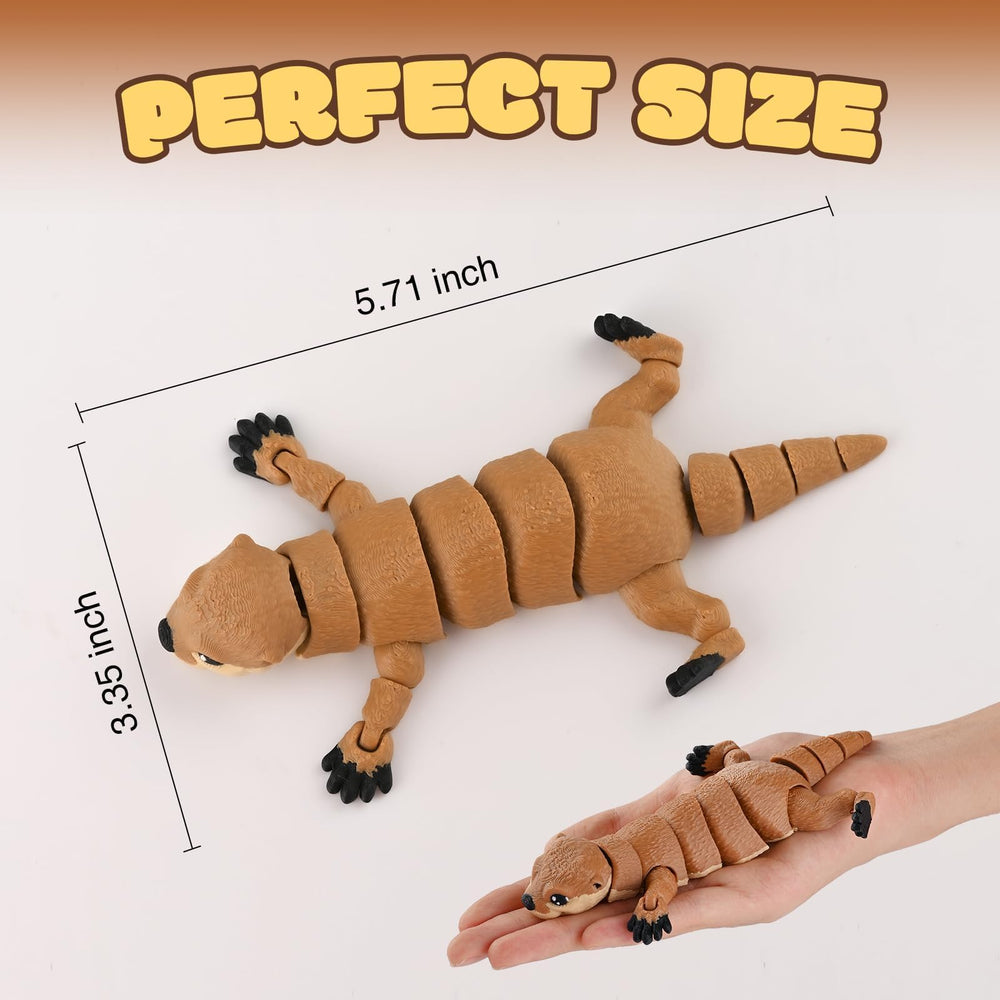 GemmiCho otter toy poseable joints enable smooth, dynamic posing for creative display.