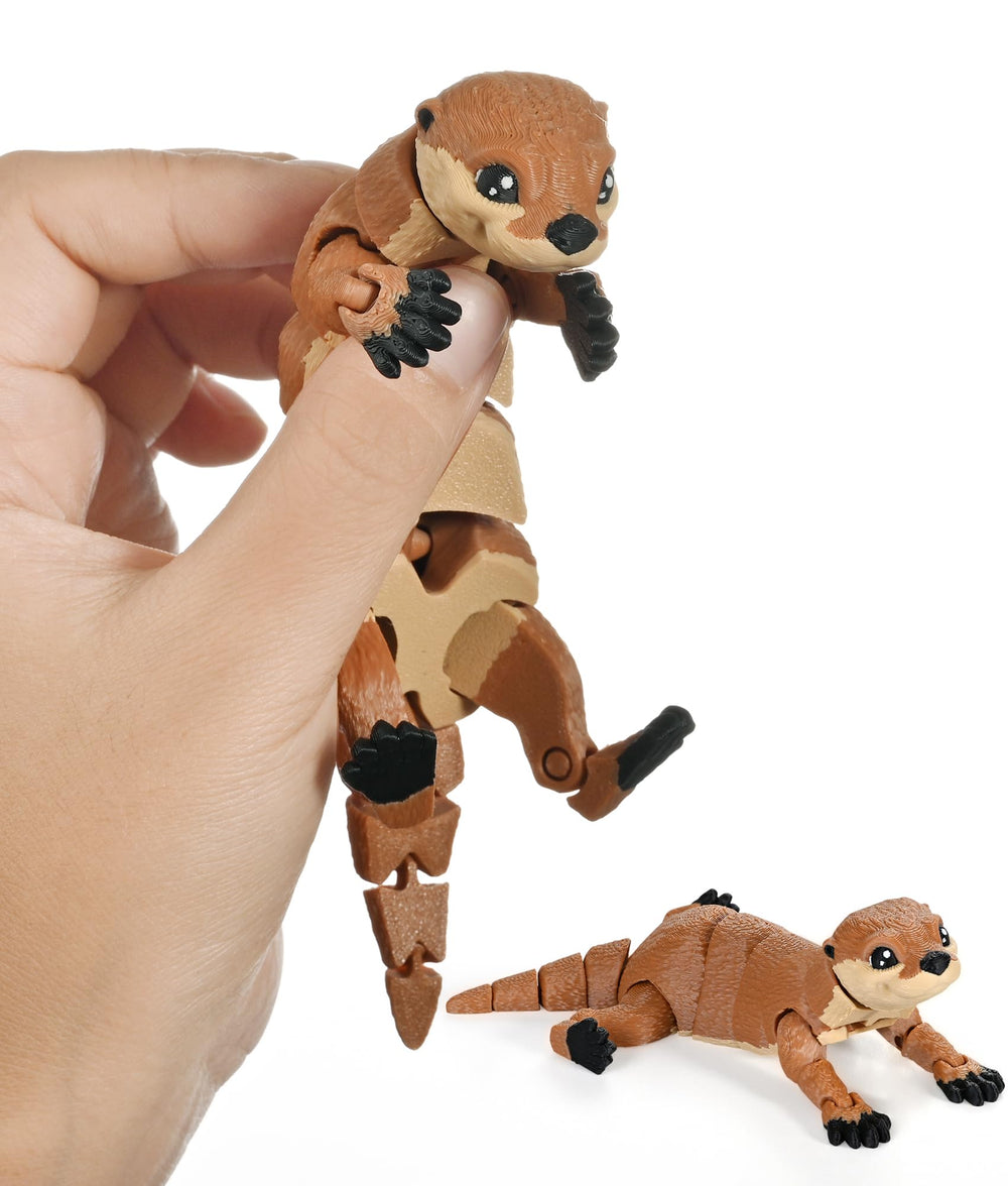 GemmiCho sea otter toy offers a 5.7-inch poseable figure for desk-focused play and calm breaks.