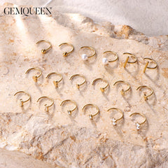 GEMQUEEN 14K gold-filled huggies offer hypoallergenic comfort for sensitive ears