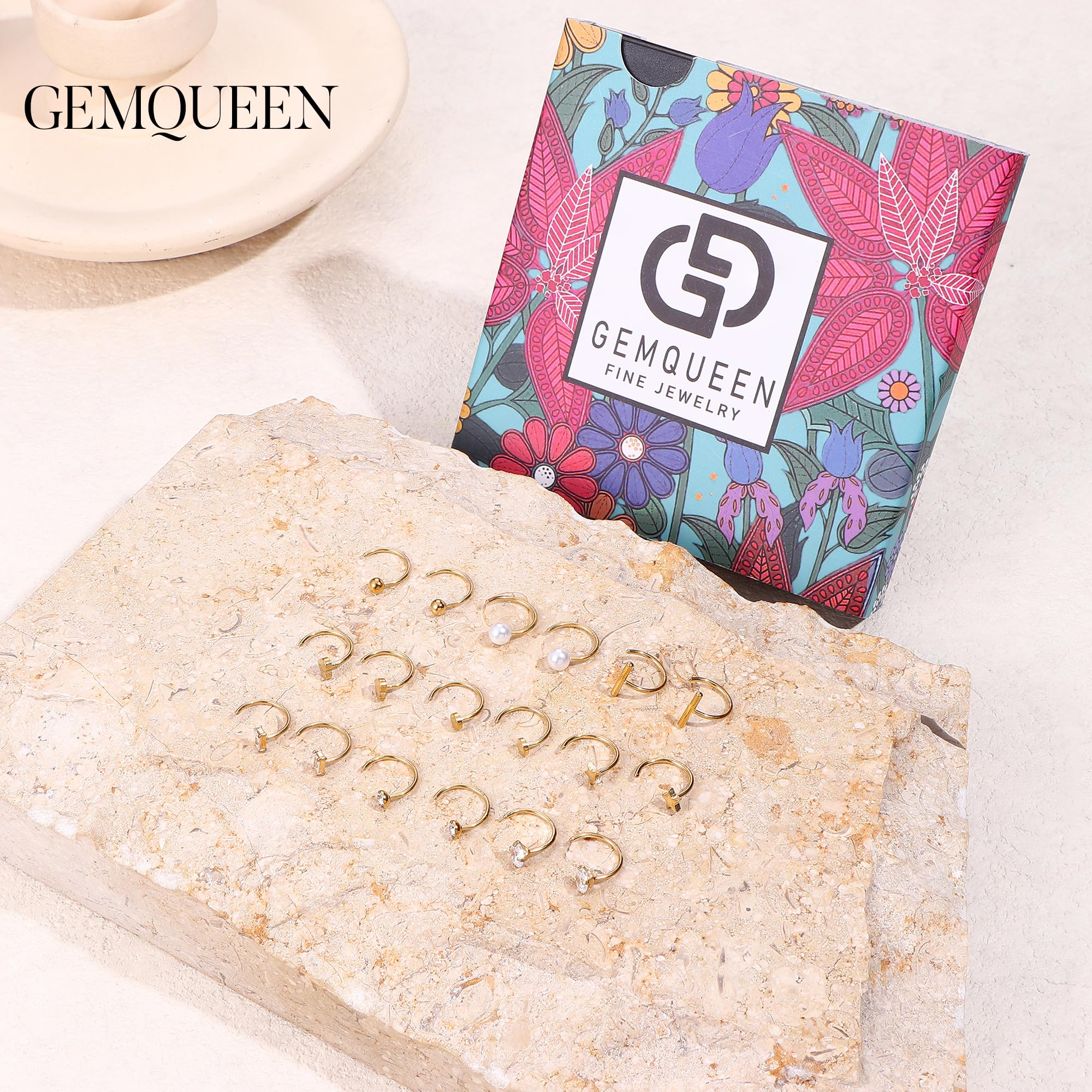 GEMQUEEN 3-4mm stone diameter option suits multiple piercings and styles