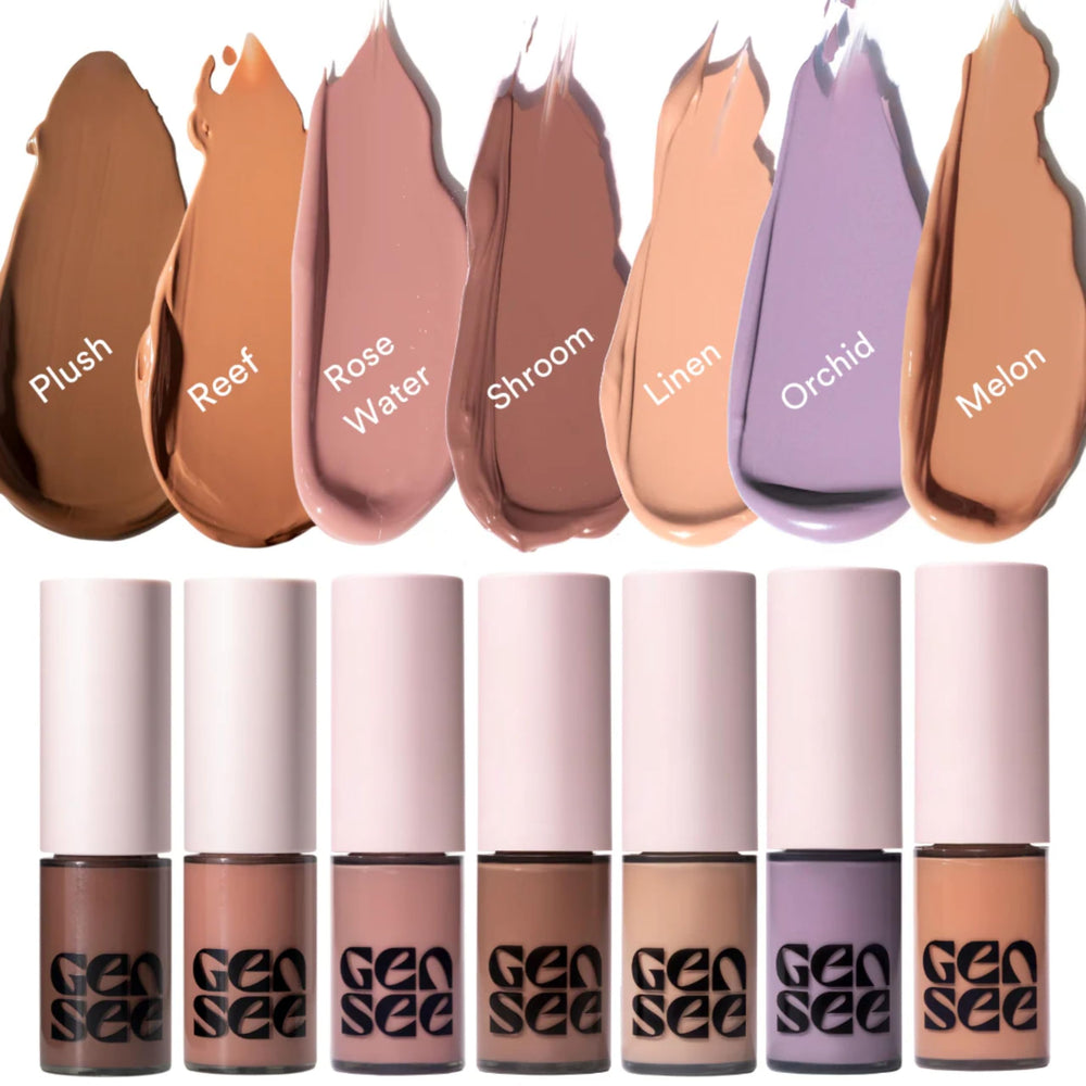 Gen See Mixed Media Matte Liquid Eyeshadow Linen long-wearing, lightweight formula.