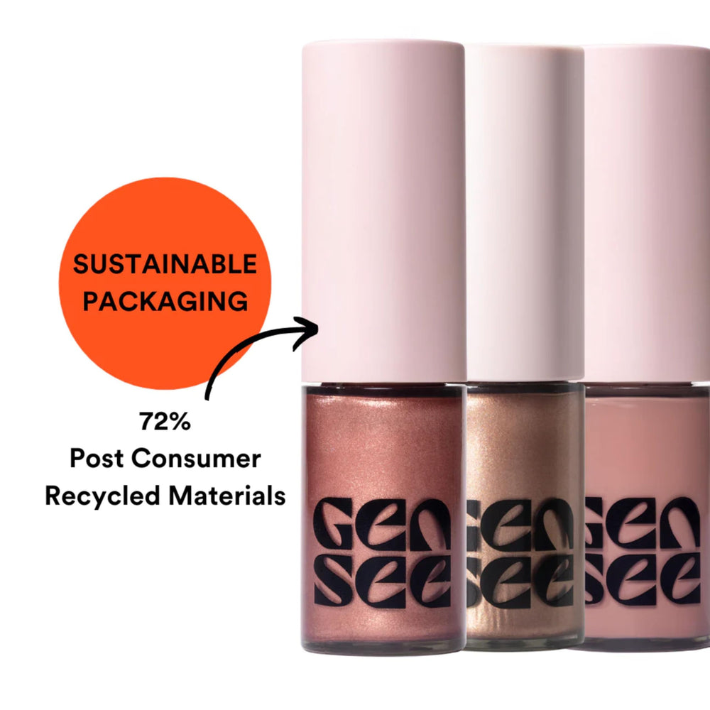 Gen See Mixed Media Matte Liquid Eyeshadow Linen versatile for cheeks and lips.