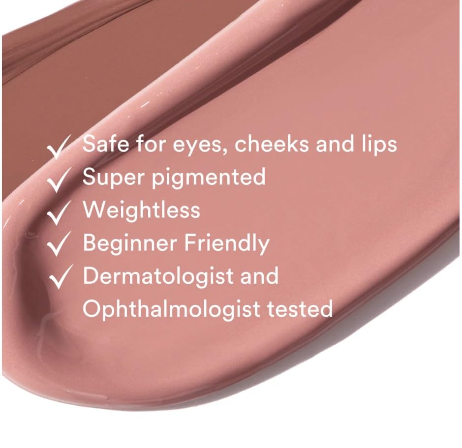 Gen See Linen close-up reveals soft neutral pigment for daily makeup.