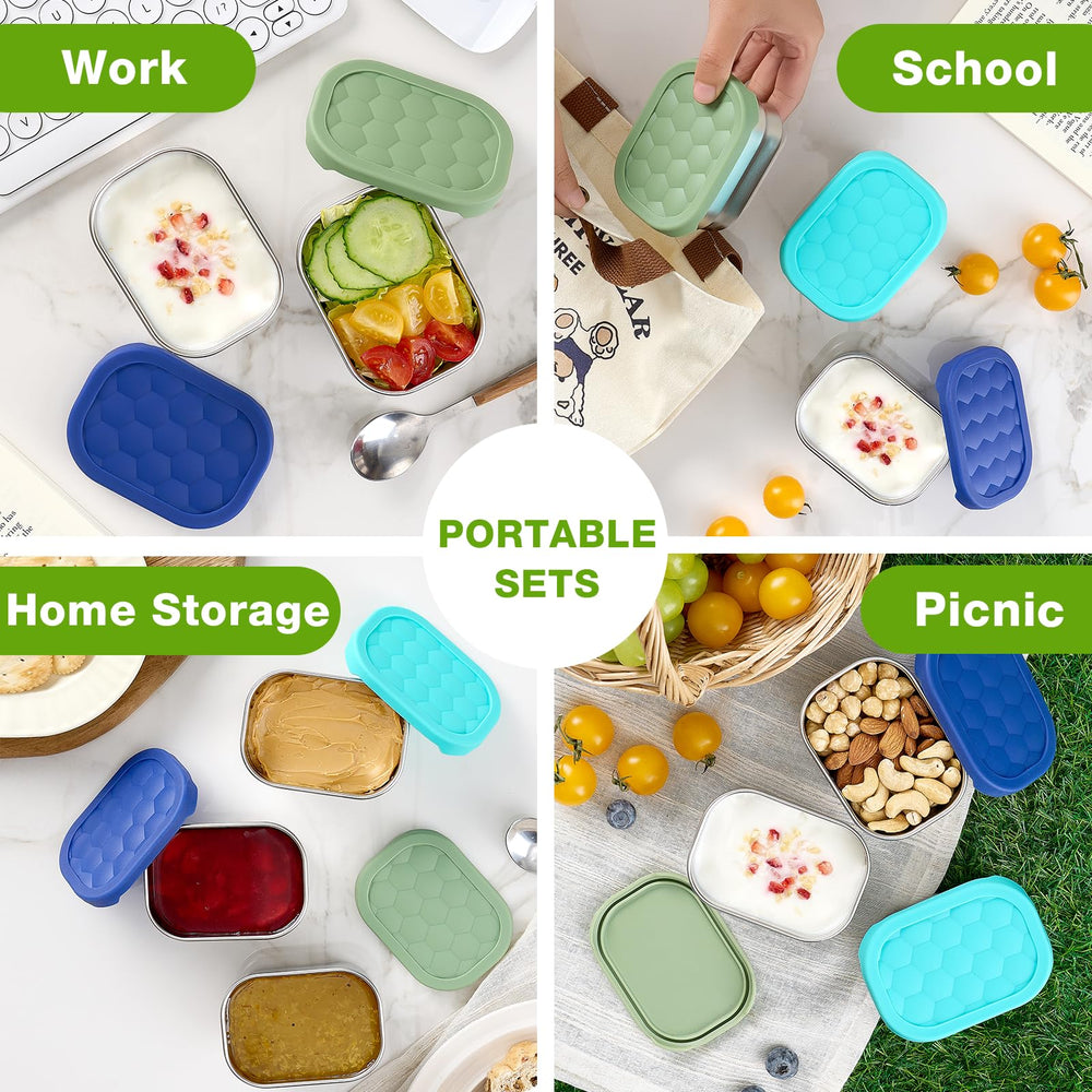 Gencywe leak-proof lids prevent spills during transport.