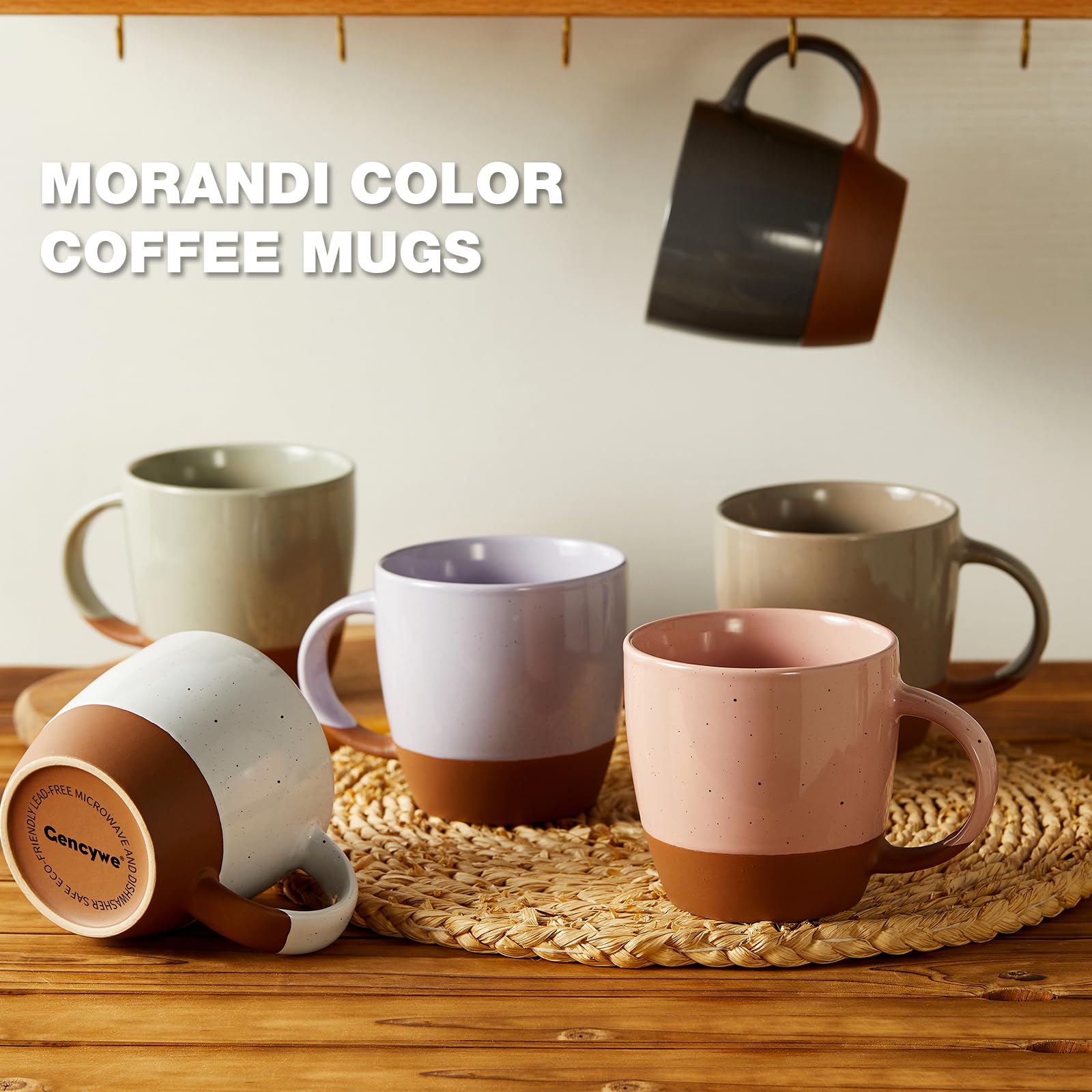 Gencywe Morandi mug with a comfortable handle for a secure grip.