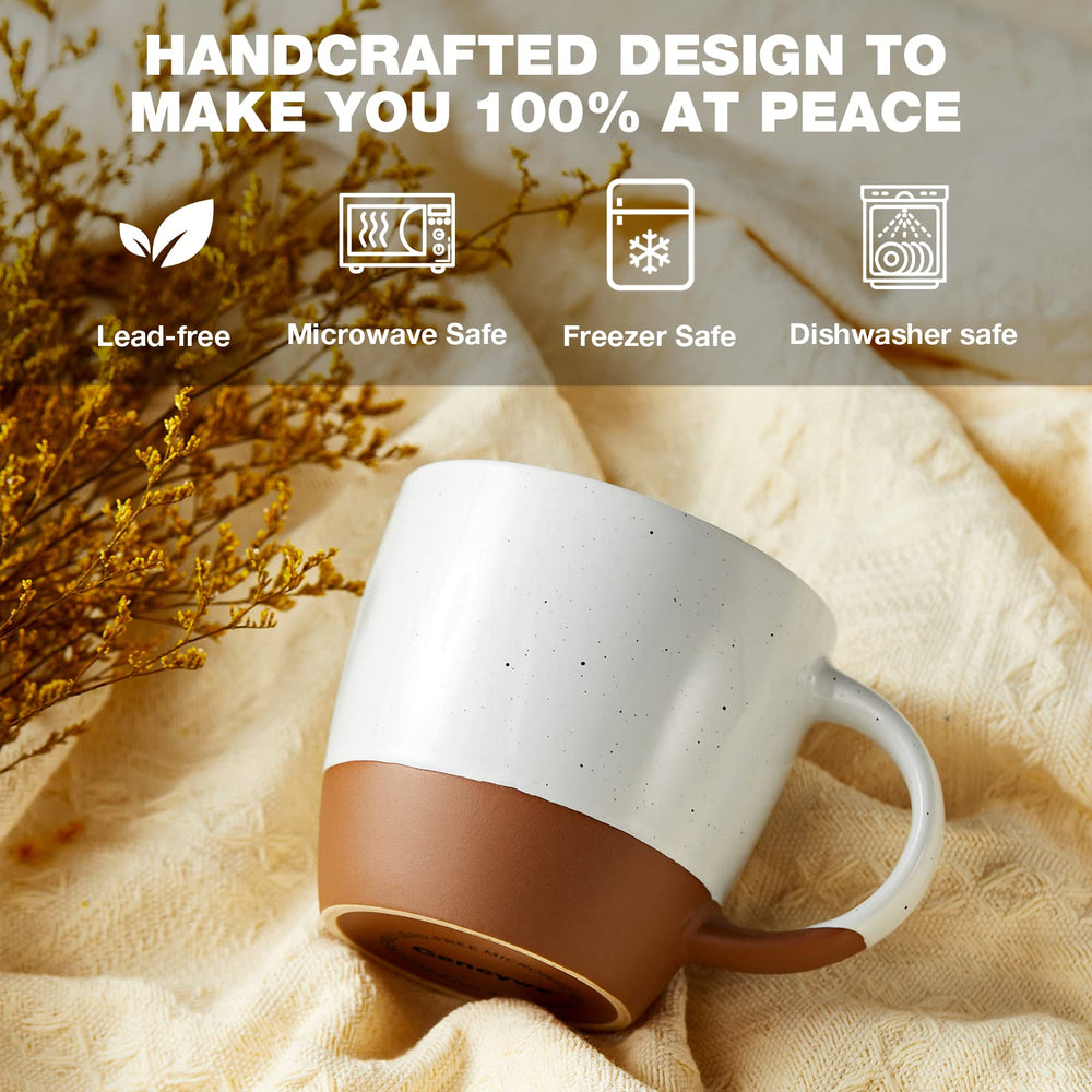 Gencywe Morandi mug has a substantial feel that keeps beverages warm.