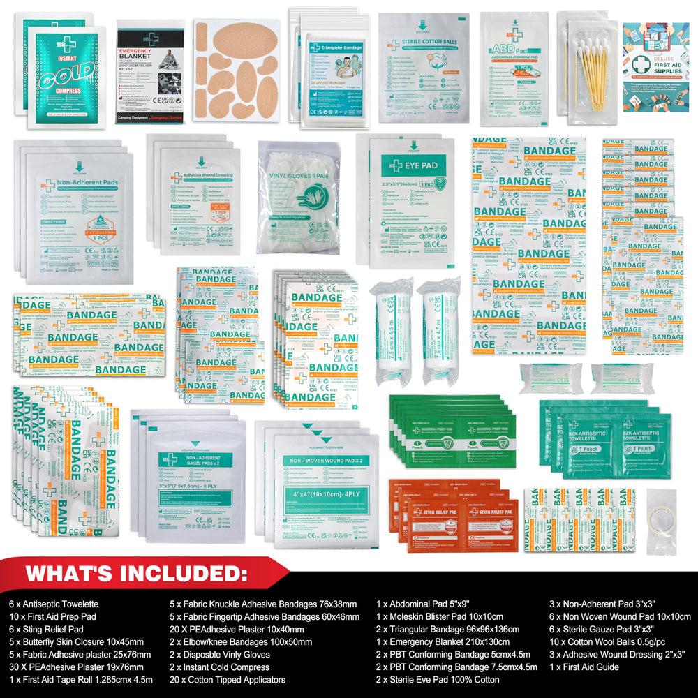 General Medi assorted bandages for quick wound care at home.