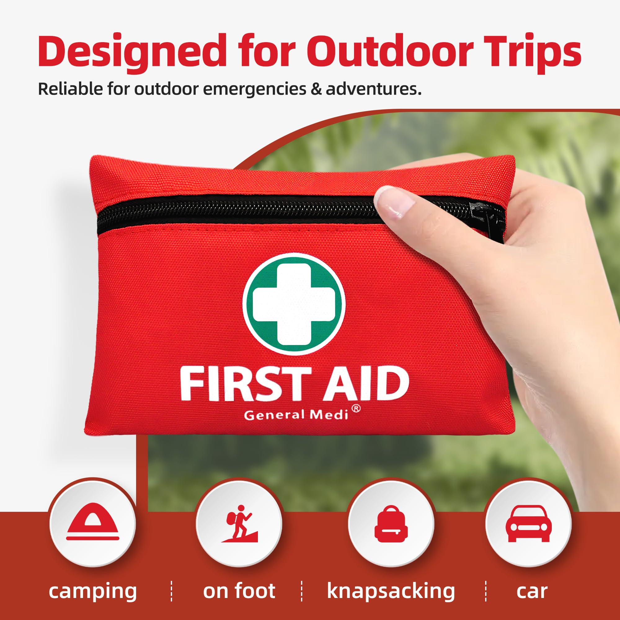 General Medi compact first aid kit ready for cars, bags, or desks.