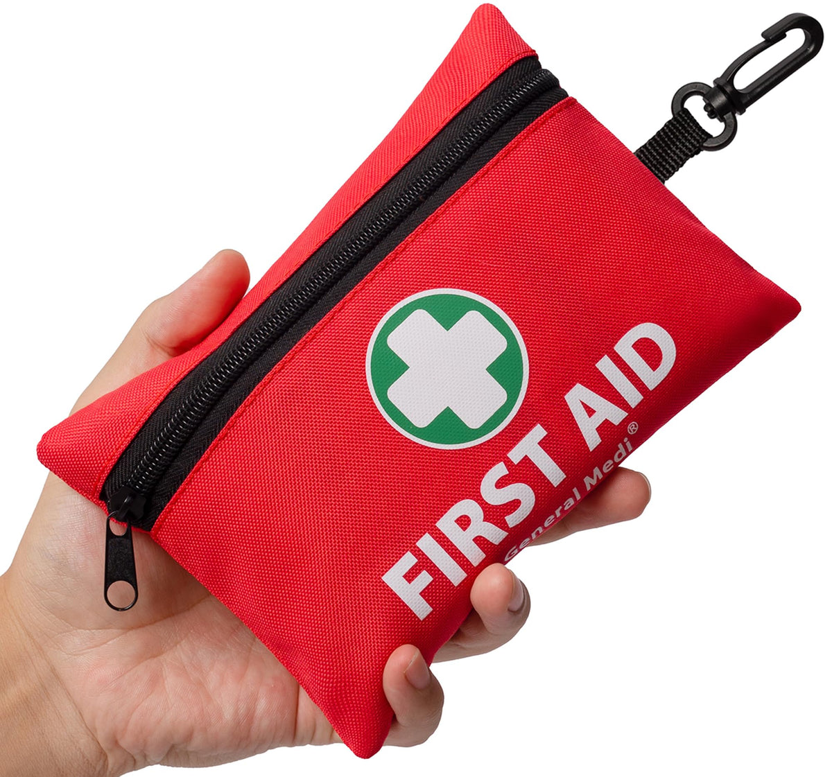 General Medi Mini First Aid Kit with 110 pieces for quick home or car care.