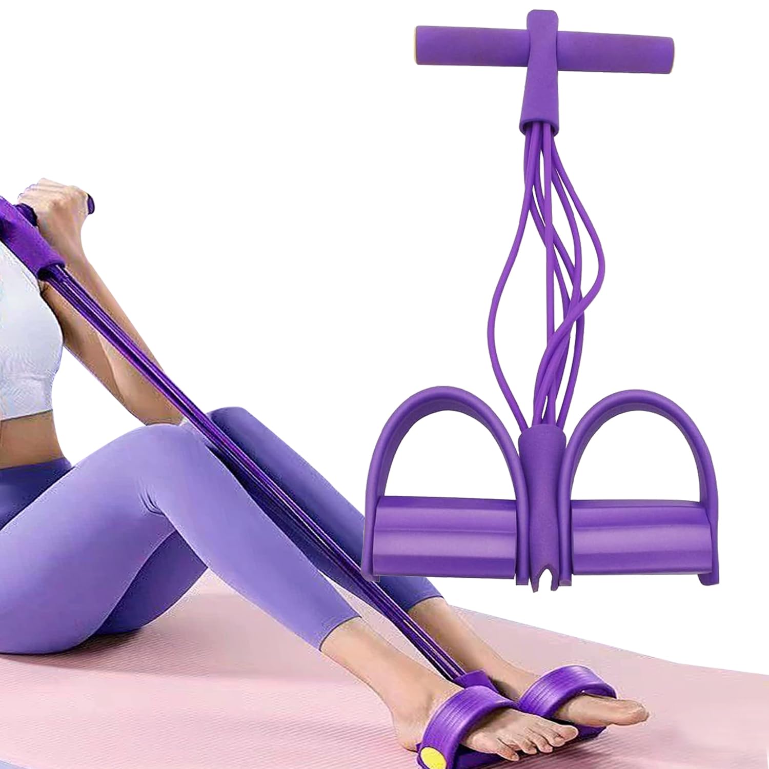 Generic 21 Fitness Resistance Bands with six tubes for full-body strength training.