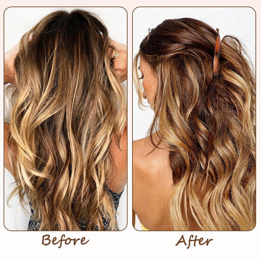 Generic Banana Clips with smooth edges protect the scalp.