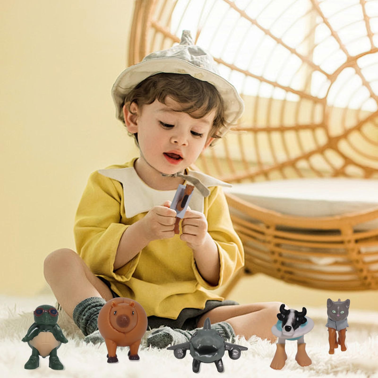 Generic Brainrot desk decor figurine enhances workspace vibe.