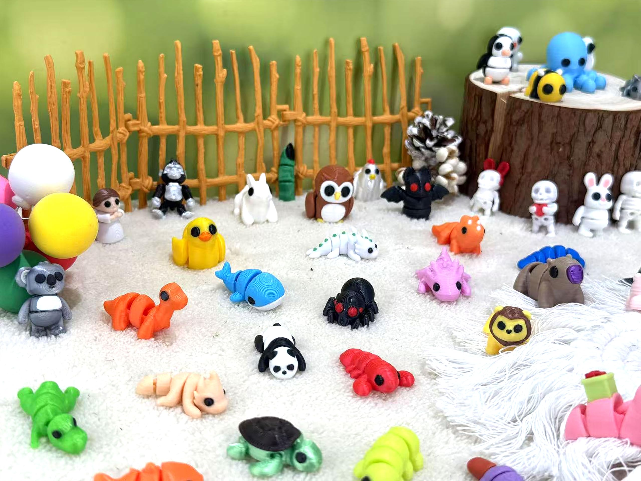 Generic collectible animals with varied expressions for gifting, trading, or shelving.