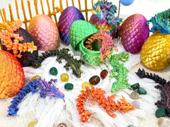 Generic Colorful Dragon Egg Set: varied colors to brighten holidays.