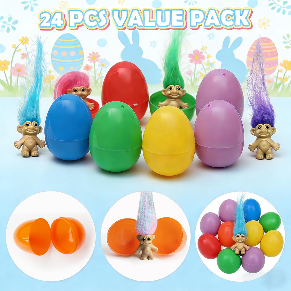 Generic prefilled eggs easily brighten Easter baskets with ready-to-gift fun.