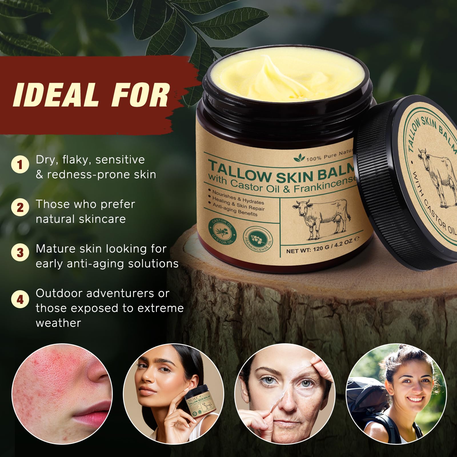 Generic Easy-to-use balm for elbows, knees and heels