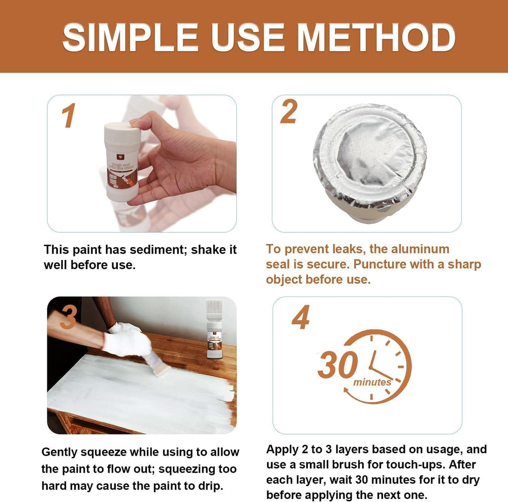 Generic even, smooth finish supports professional-looking touch-ups.