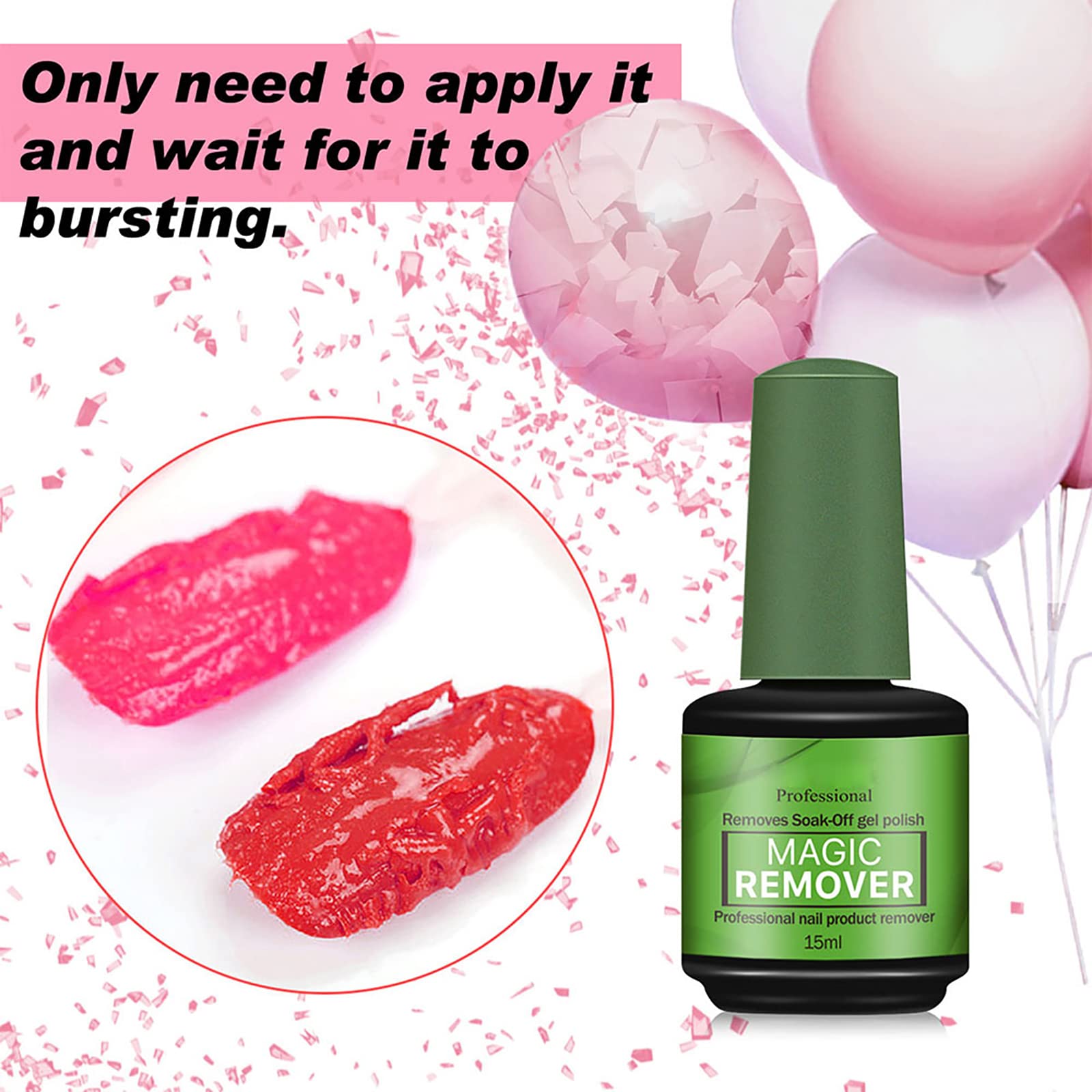 Generic Gel Nail Polish Remover travel-pack packaging, compact gift-ready.