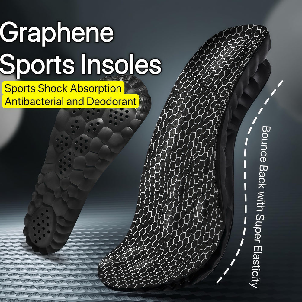 Generic Insoles curved heel area demonstrates extra shock absorption.