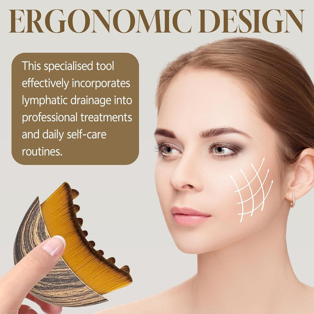 Generic Lymphatic Contour Brush with ergonomic handle supports comfortable daily use.