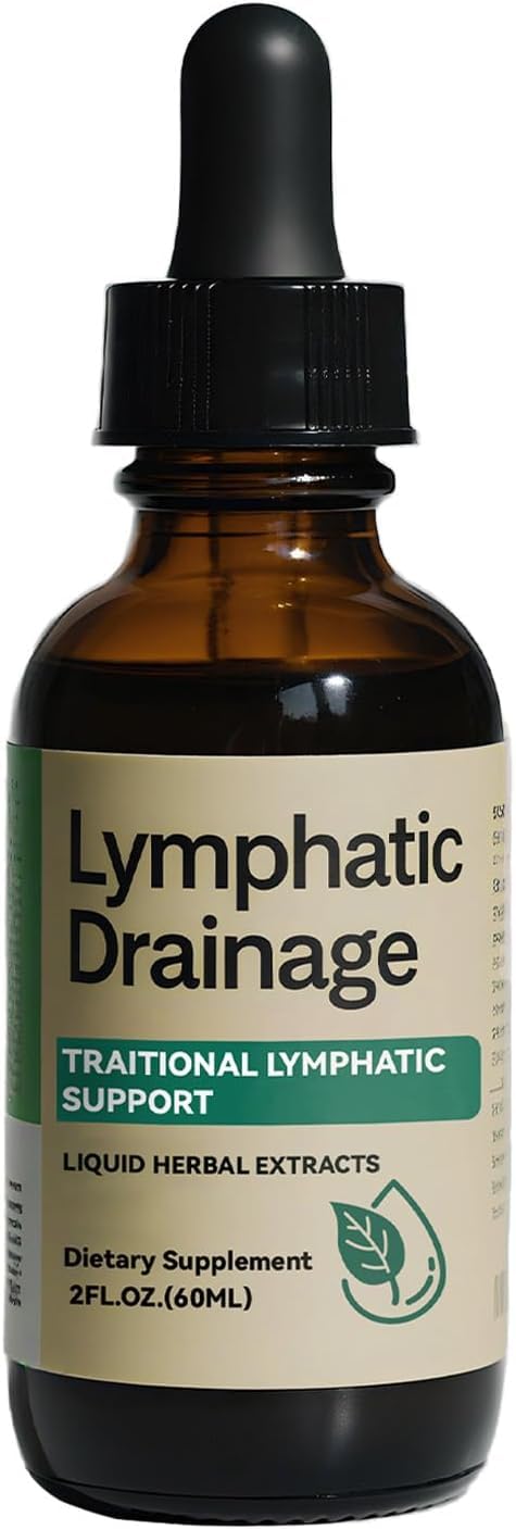 Generic Lymphatic Drainage Drops bottle and dropper for easy daily dosing.