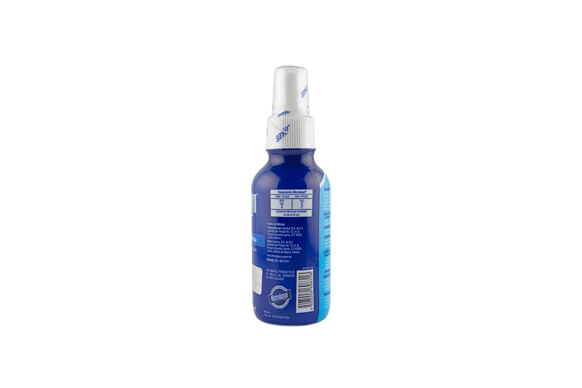 Generic Micro-dacyn spray mist being applied to irritated skin