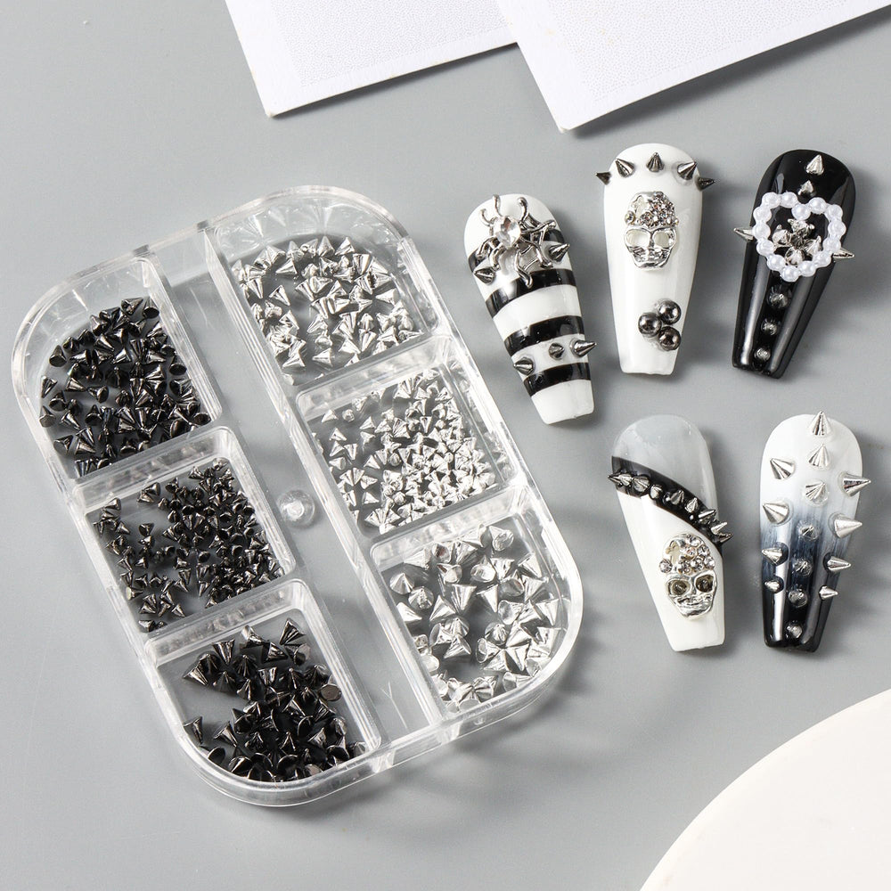 Generic nail-art tweezers included for precise placement